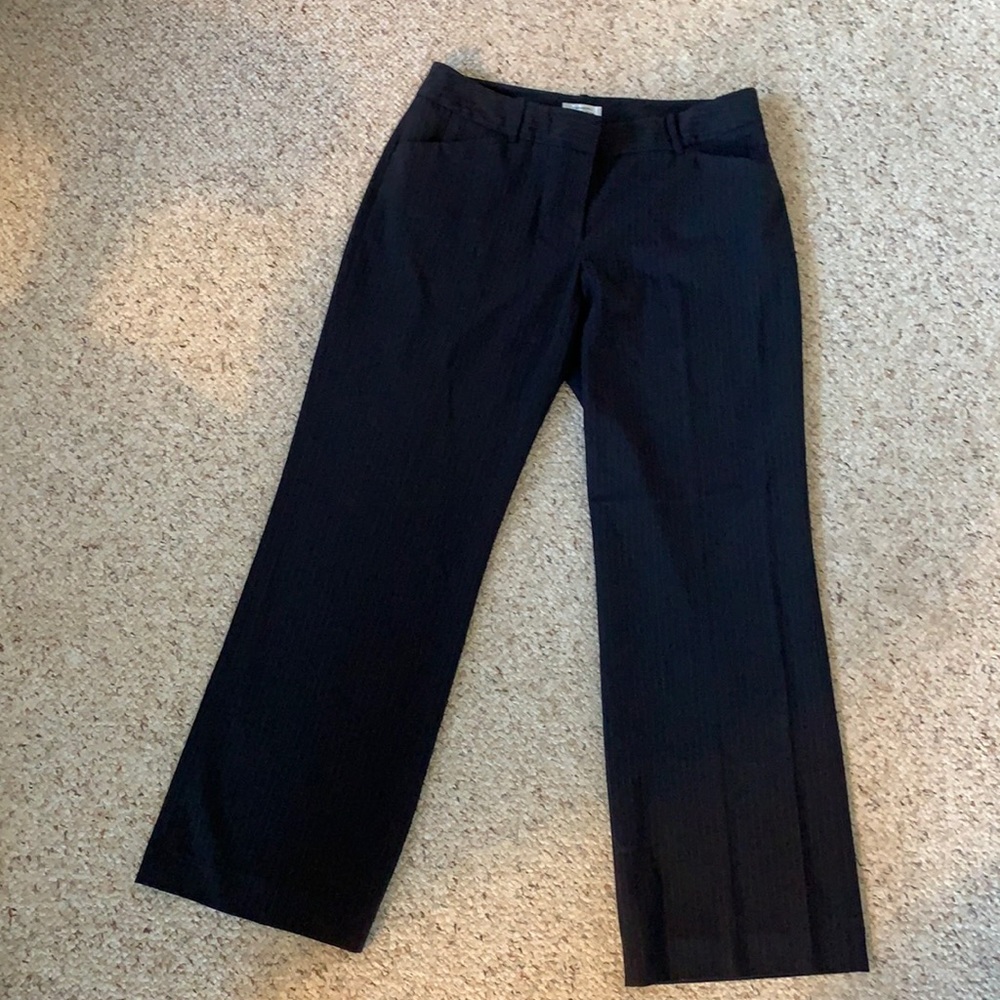 Tahari suit pants with subtle stripe